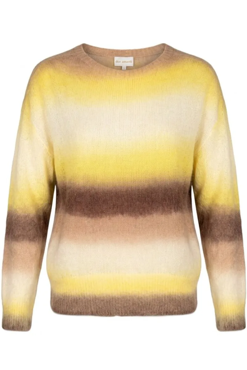Due Amanti--Weaves-Yellow choco stripes-GEEL