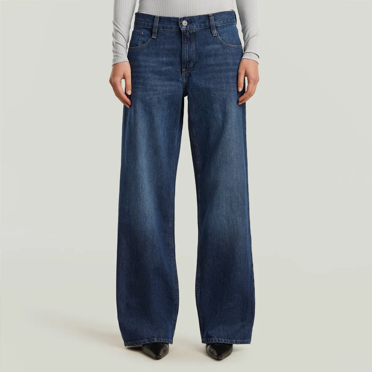 G-STAR-Judee loose WMN-D22889-E353-H487 worn in indigo veil-INDIGO