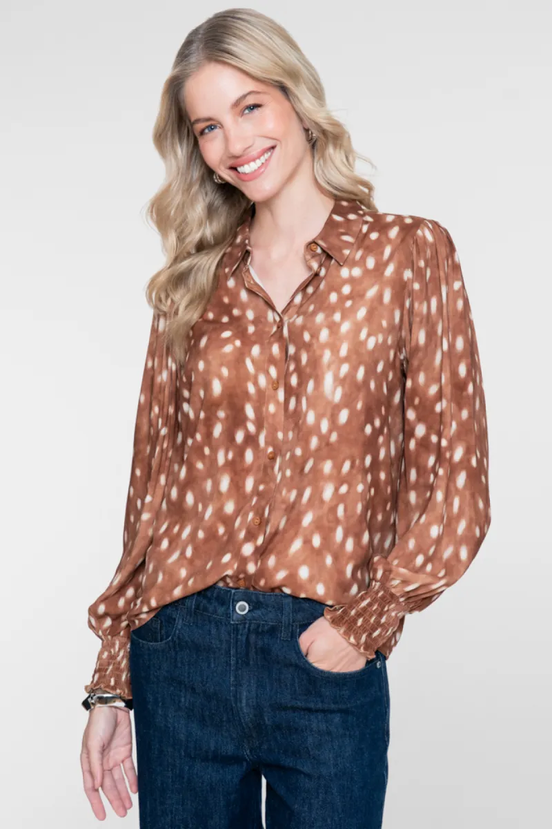 geisha-blouse-63900-20-735-camel-ecru-camel-1 GEISHA-Blouse-63900-20-735 Camel/ecru-CAMEL
