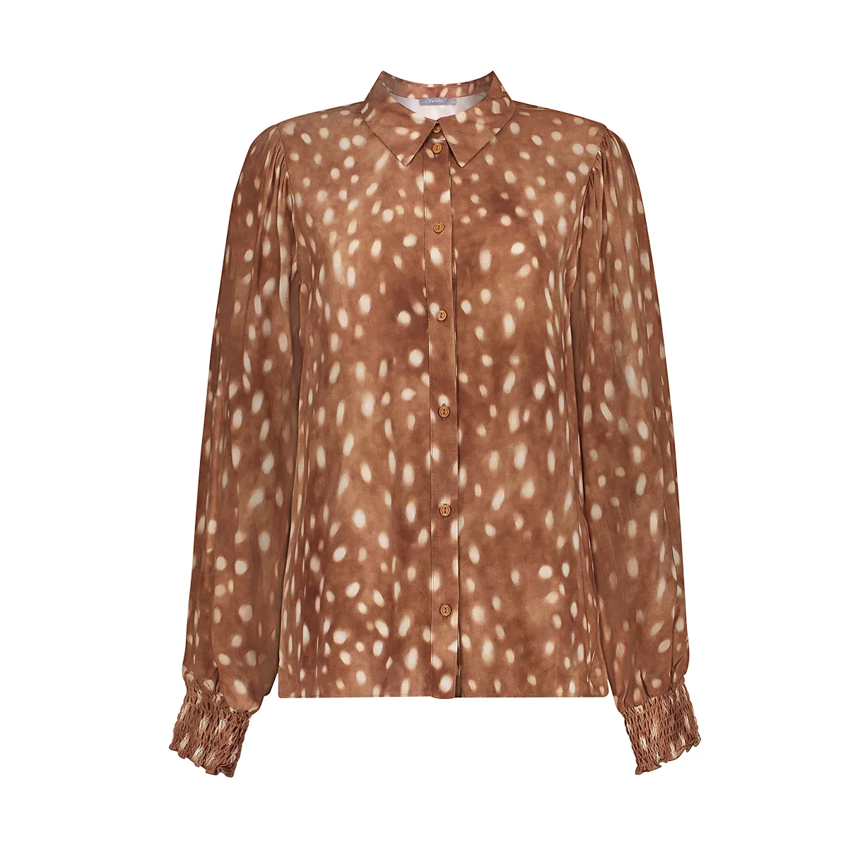 GEISHA-Blouse-63900-20-735 Camel/ecru-CAMEL