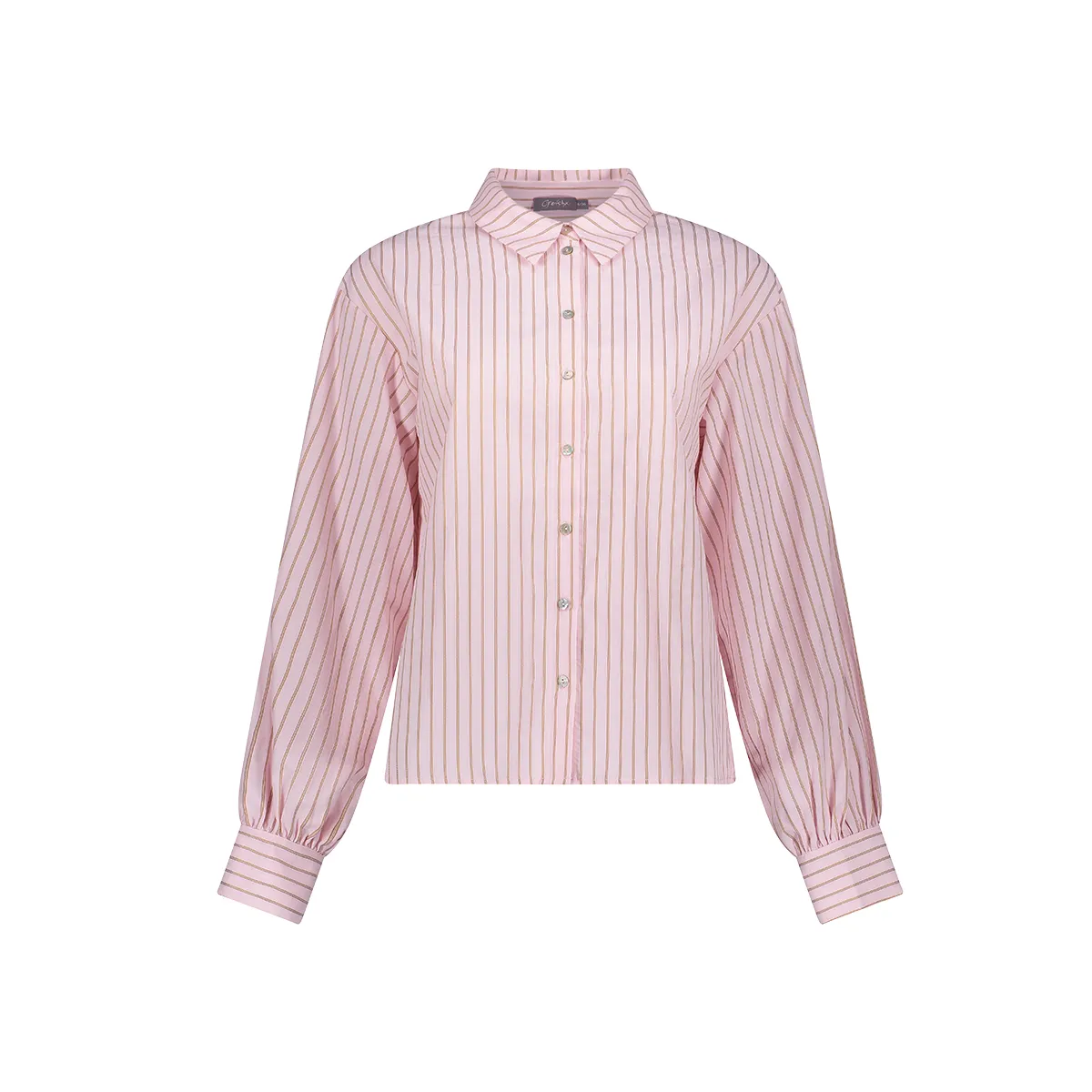 GEISHA-Blouse stripe-63821-14-420 Pink/caramel-ROSE