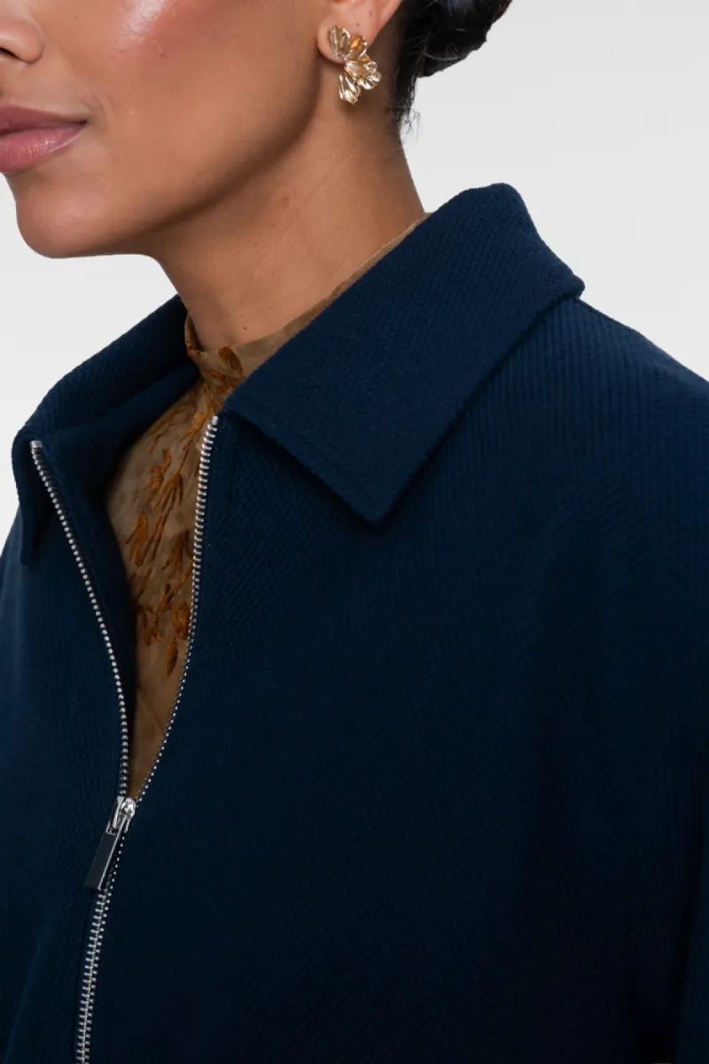 GEISHA-Bomber comfy collar-65871-21-675 Navy-NAVY