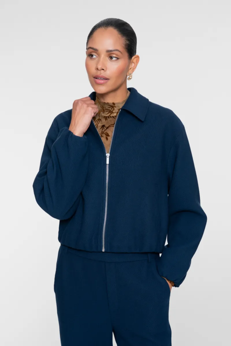 GEISHA-Bomber comfy collar-65871-21-675 Navy-NAVY