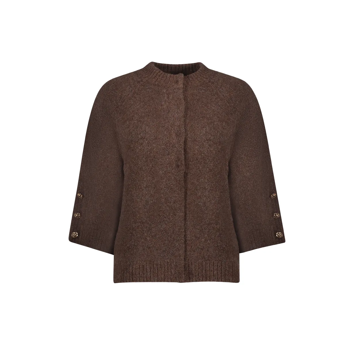 GEISHA-Cardigan cape-64842-14-775 Brown-BRUIN