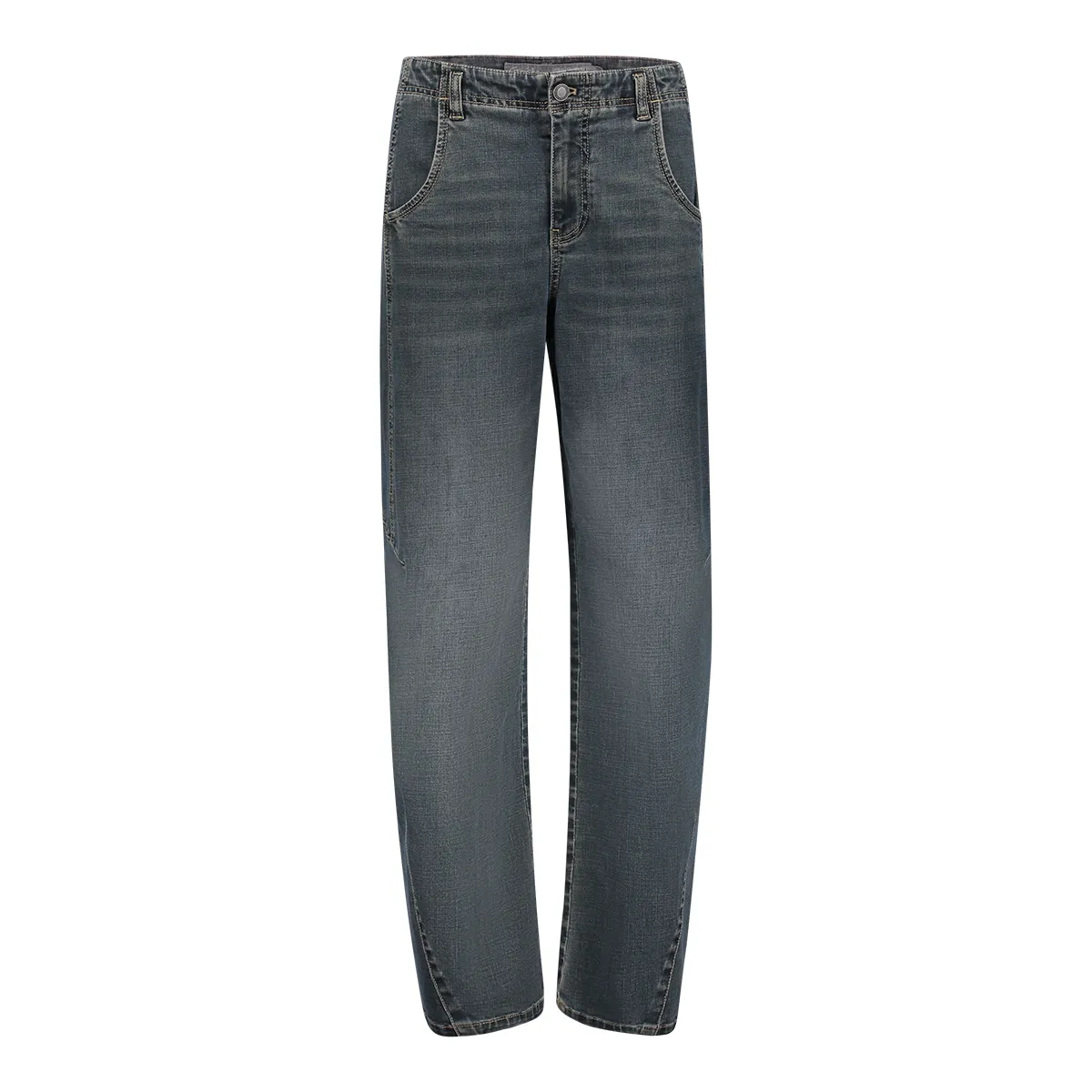 GEISHA-Jeans barrel-61809-10-810 Blue denim tinted-DENIM