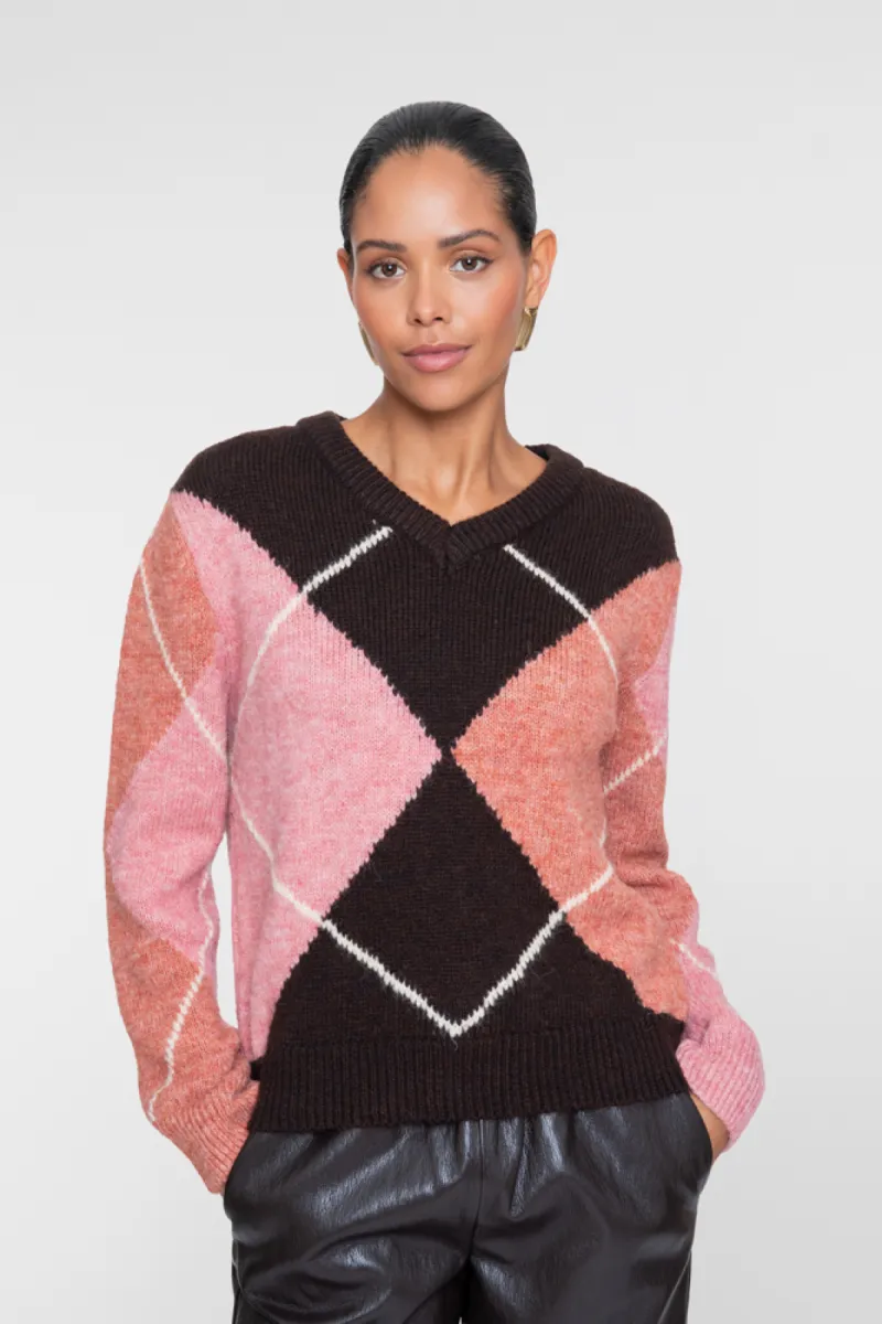 geisha-pull-argyle-64876-23-775-brown-orange-pink-bruin-1 GEISHA-Pull argyle-64876-23-775 Brown/orange/pink-BRUIN