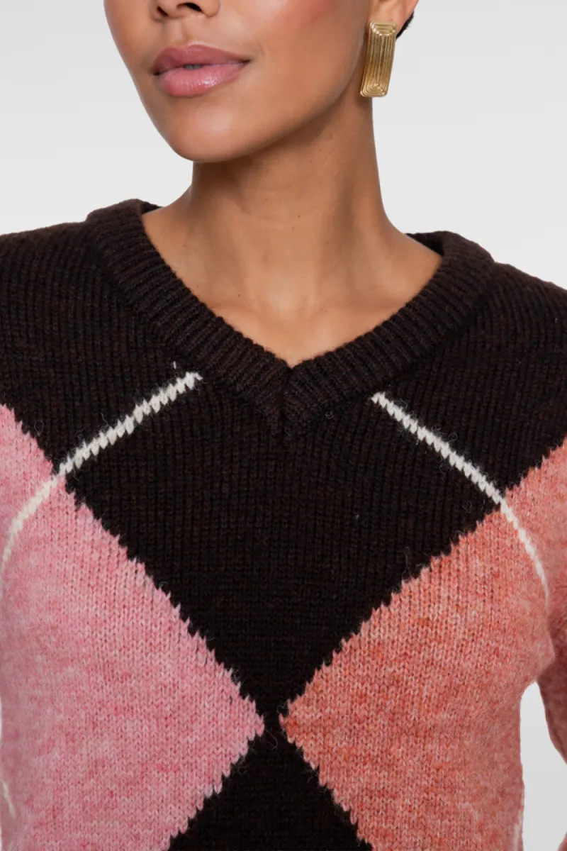 geisha-pull-argyle-64876-23-775-brown-orange-pink-bruin-2 GEISHA-Pull argyle-64876-23-775 Brown/orange/pink-BRUIN