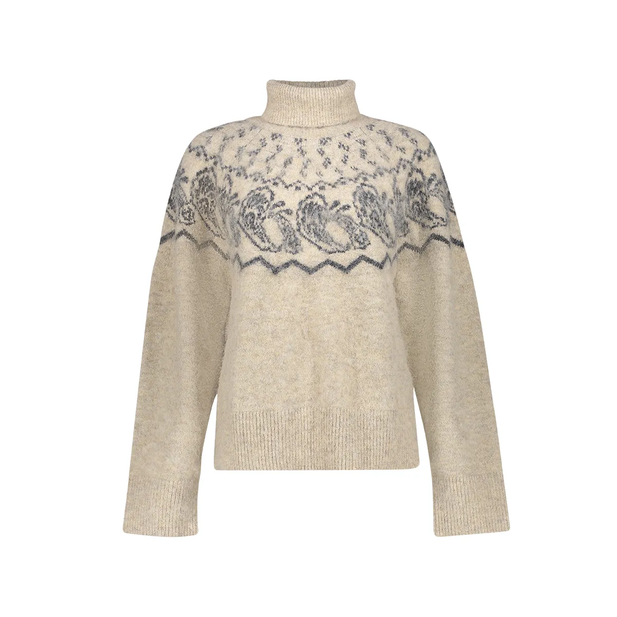 GEISHA-Pullover nordic-64835-29-721 Light sand/grey-ZAND