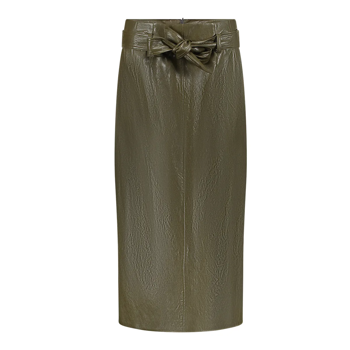 GEISHA-Skirt with belt-66842-19-570 Moss-MOSGROEN