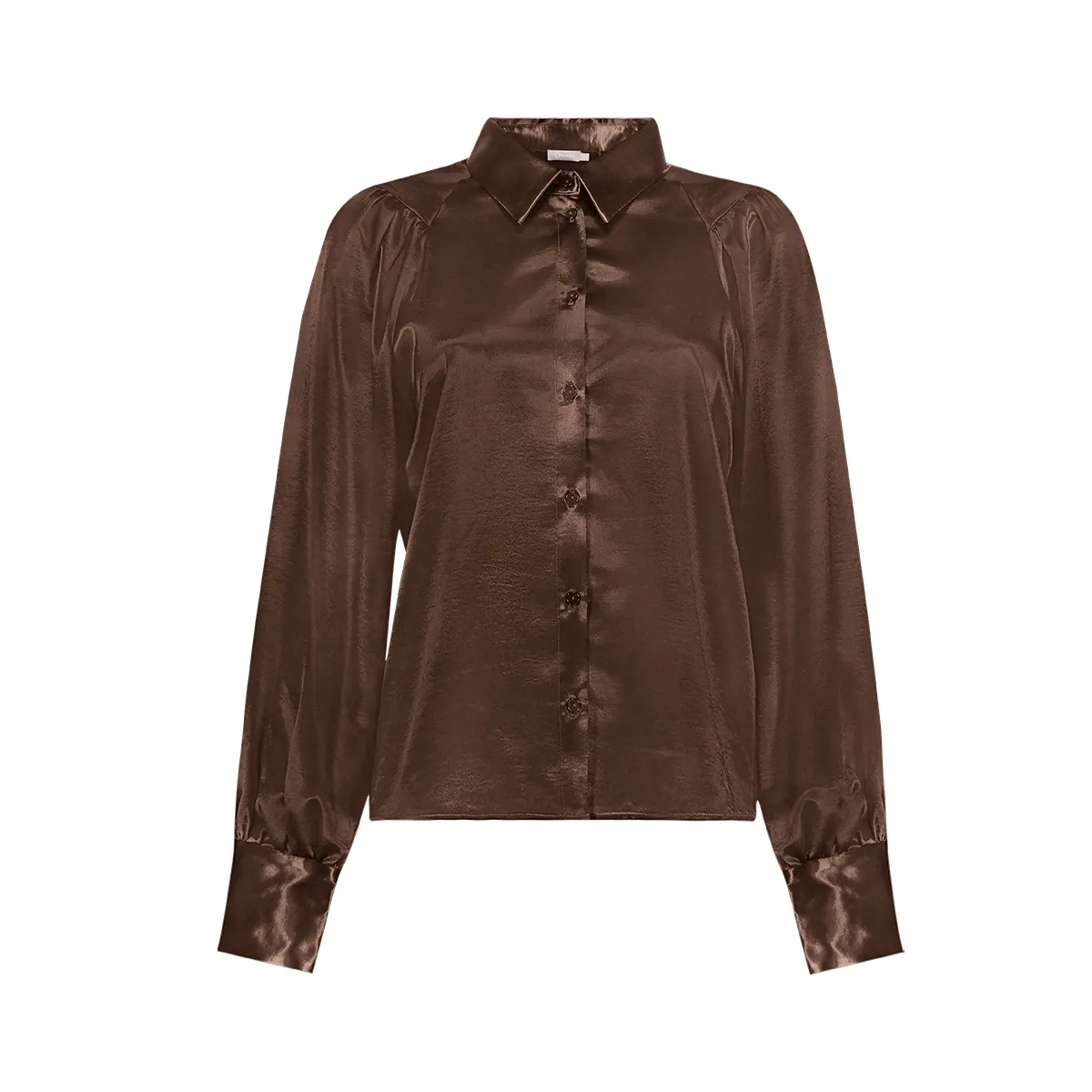 GEISHA-Top satin-63855-21-775 Brown-BRUIN