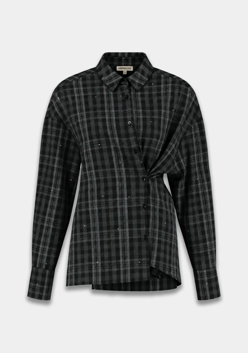 Harper & Yve-Kim-DW6P600-452 Grey Check-GRIJS MELEE