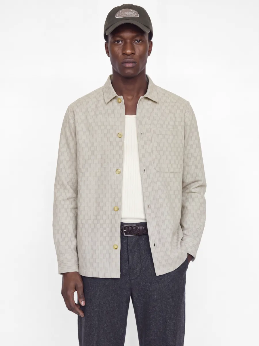JACK & JONES-JPRBLALANDON JACQUARD L/S OVERSHIRT-12306526-Ancient scroll-BRUIN