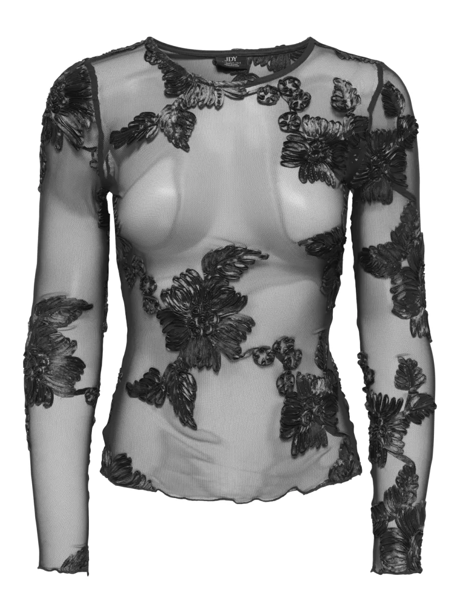 JDY-JDYCASABLANCA L/S TOP JRS DIA-15379869-Black-BLACK