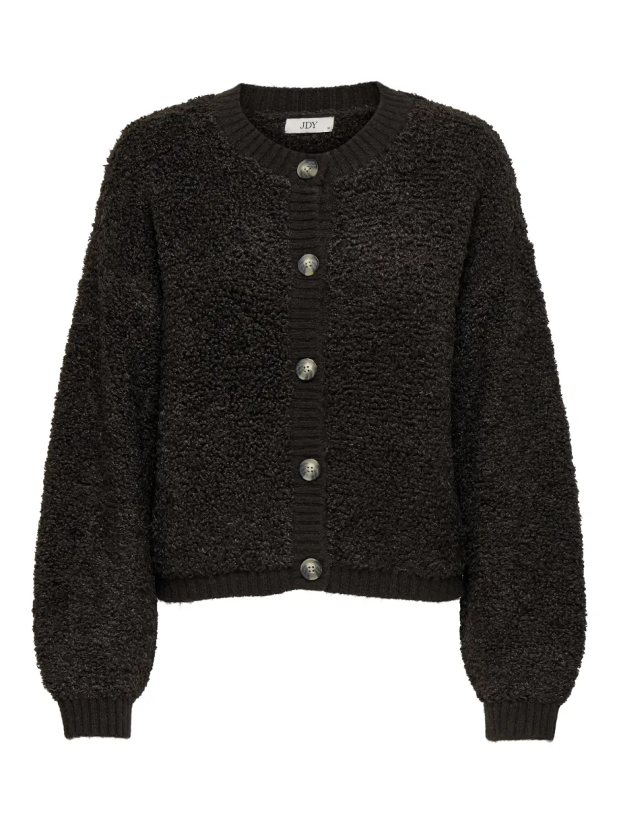 JDY-JDYEIRA LIFE L/S ONECK CARDIGAN KNT-15337012-Chocolate Torte-CHOCOLADE