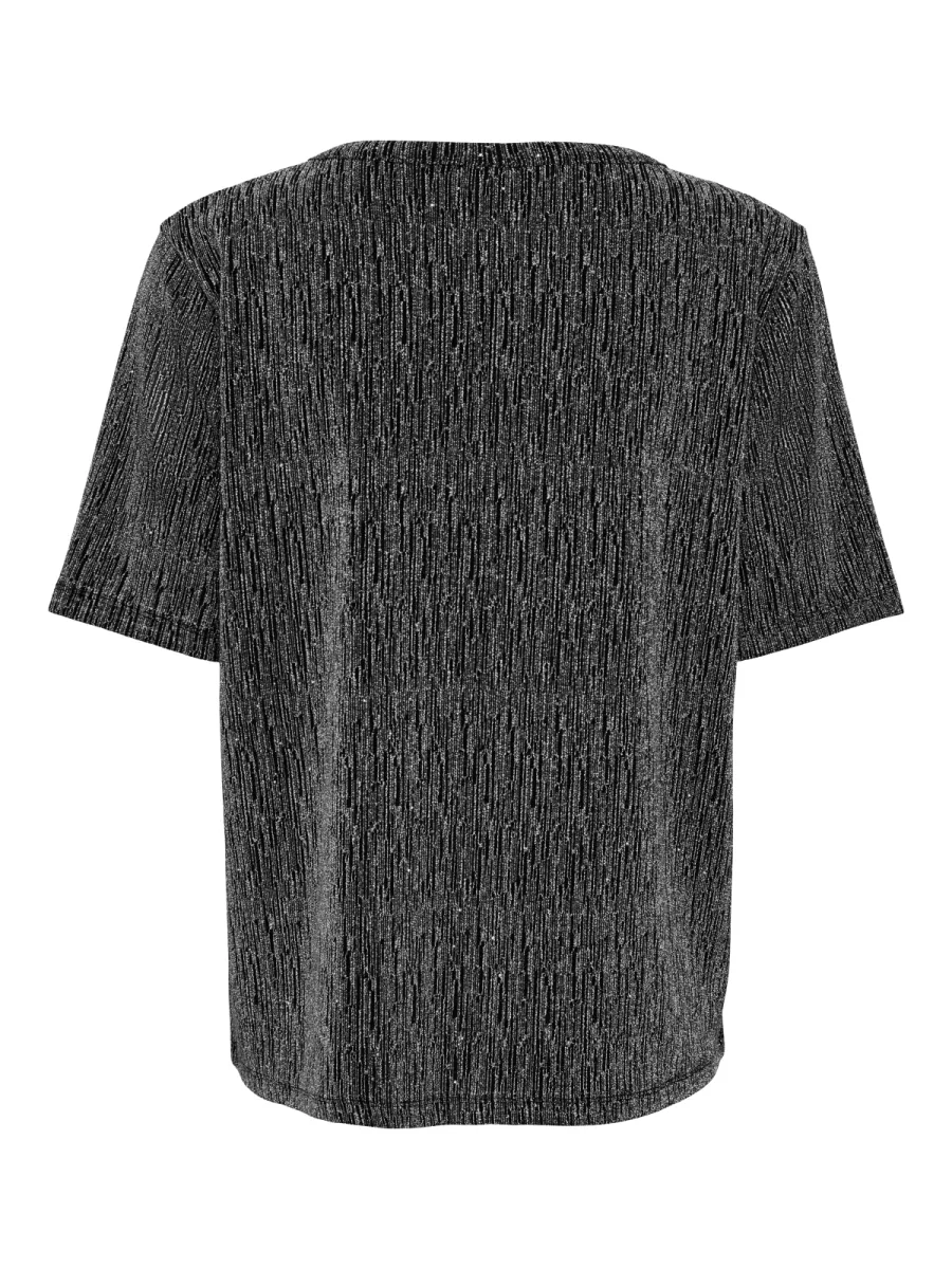 JDY-JDYKASHMERE S/S O NECK TOP JRS-15389728-Black-BLACK