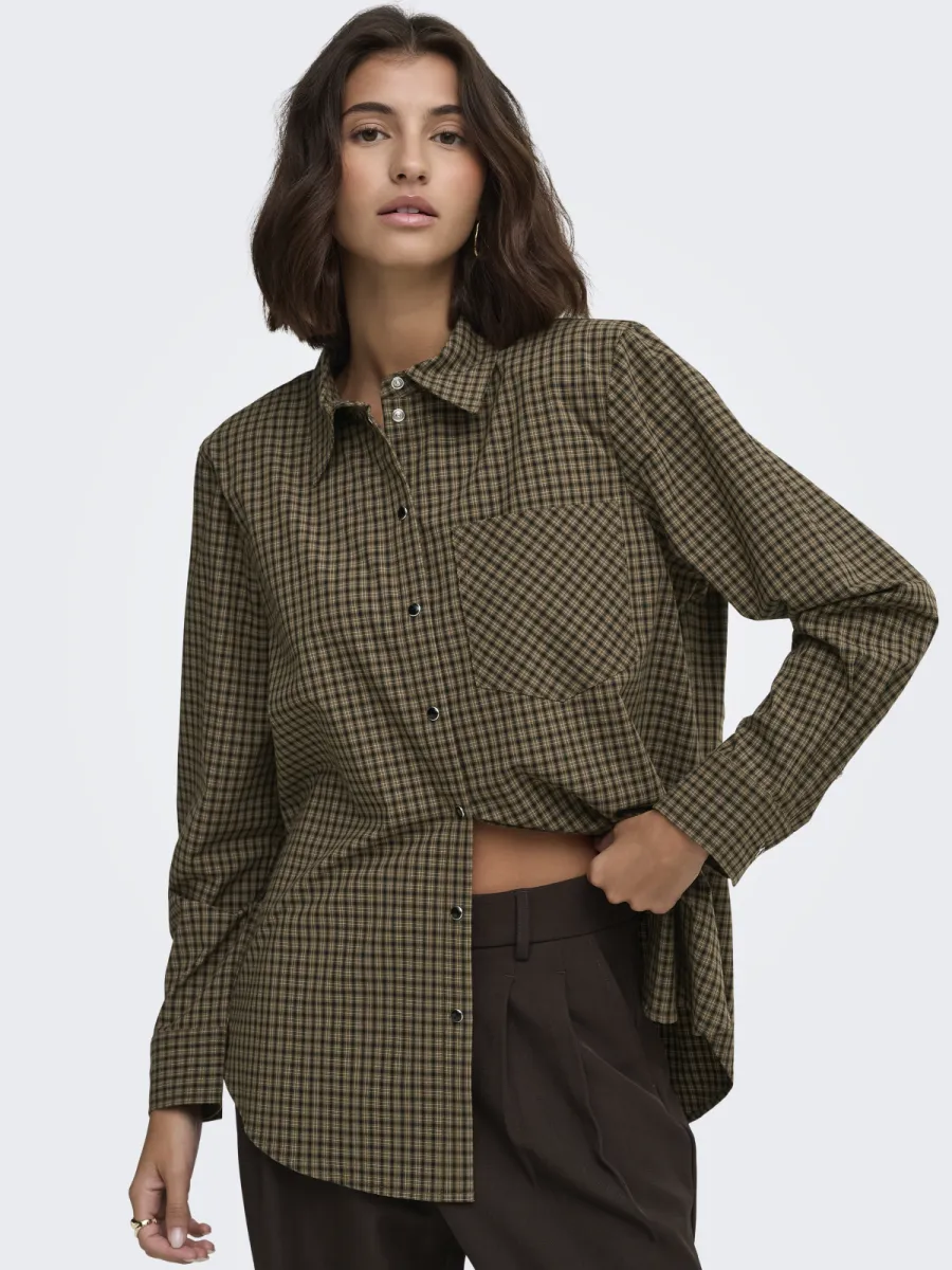 JDY-JDYLOU L/S SHOULDERPAD SHIRT WVN-15385086-Toasted Coconut-BRUIN COMBINATIES