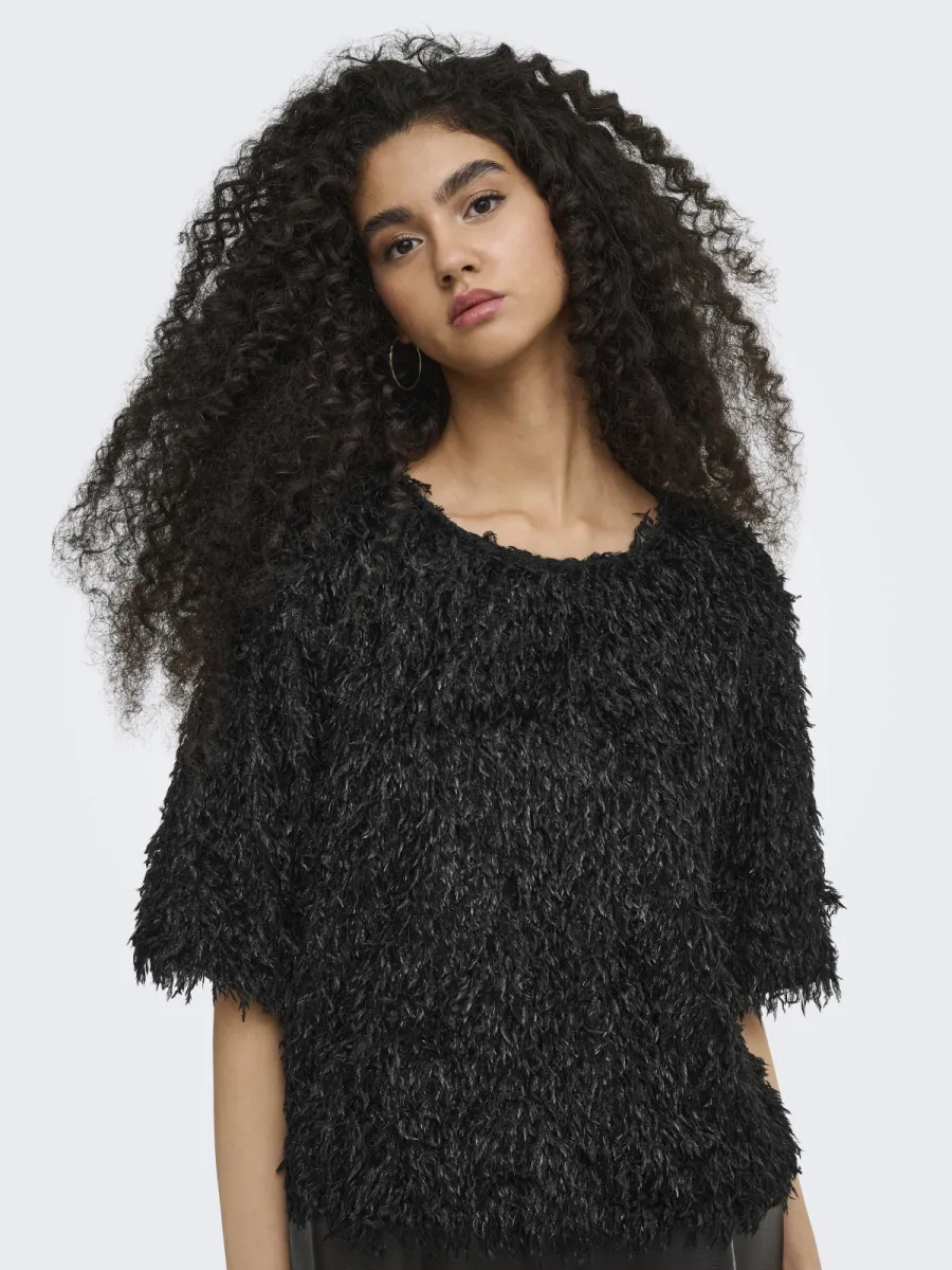 JDY-JDYMARTA LIFE 2/4 TOP JRS NOOS-15380253-Black-BLACK