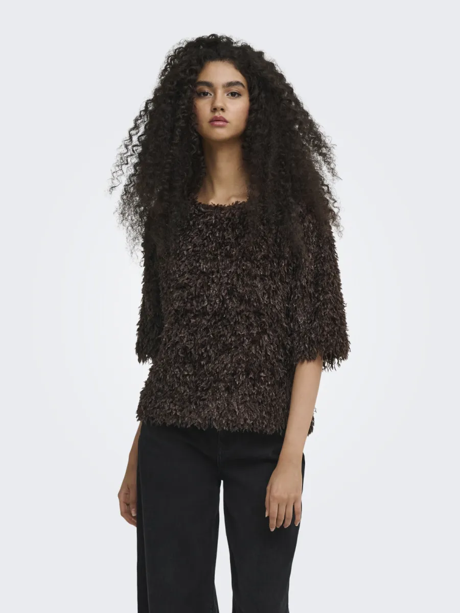 JDY-JDYMARTA LIFE 2/4 TOP JRS NOOS-15380253-Coffee Bean-CAFE