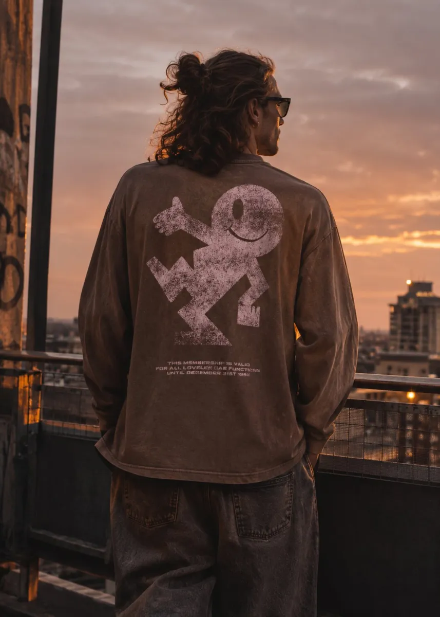 Lovelee Dae-Chuck jack logo ls-LLD000066-230 Trippy taupe-TAUPE