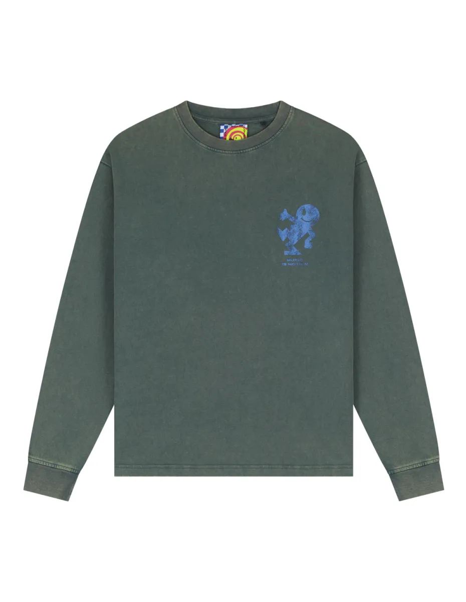 Lovelee Dae-Chuck jack logo ls-LLD000066-231 Groovy green-GROEN