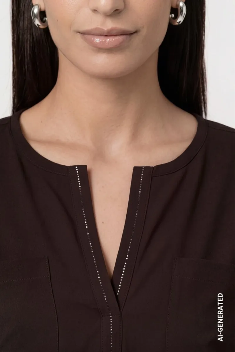 monari-blouse-with-jewelry-810104-567-black-coffee-cafe-3 Monari-Blouse with jewelry-810104-567 Black coffee-CAFE