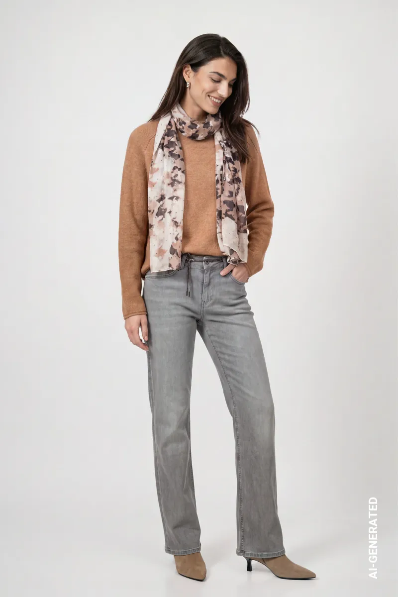 monari-houndstooth-patterned-scarf-810055-528-brown-sugar-pattern-bruin-3 Monari-Houndstooth-patterned scarf-810055-528 Brown sugar pattern-BRUIN