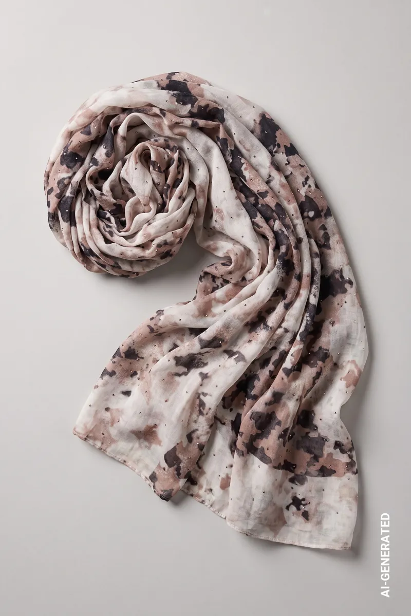 monari-houndstooth-patterned-scarf-810055-528-brown-sugar-pattern-bruin-4 Monari-Houndstooth-patterned scarf-810055-528 Brown sugar pattern-BRUIN