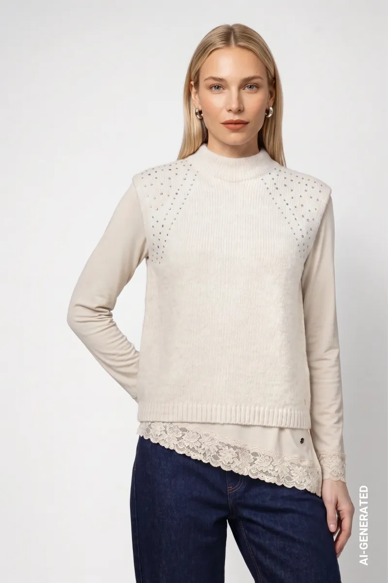 monari-knitted-vest-with-rhinestones-810352-110-warm-beige-beige-1 Monari-Knitted vest with rhinestones-810352-110 Warm beige-BEIGE