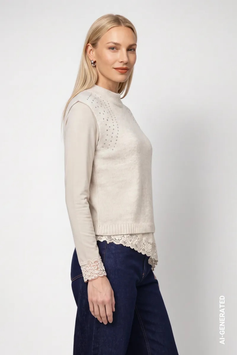 monari-knitted-vest-with-rhinestones-810352-110-warm-beige-beige-2 Monari-Knitted vest with rhinestones-810352-110 Warm beige-BEIGE