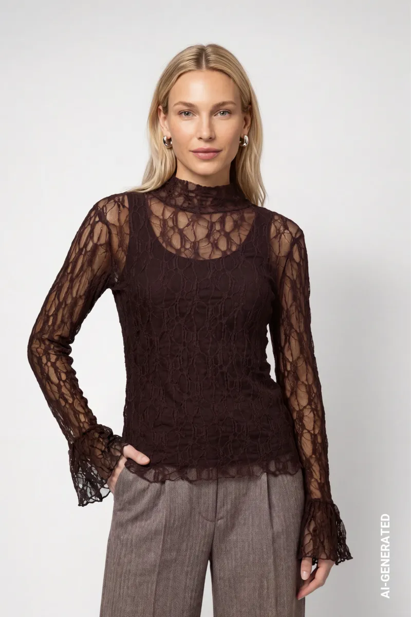 monari-lace-long-sleeve-shirt-810489-585-dark-brown-bruin-2 Monari-Lace long-sleeve shirt-810489-585 Dark brown-BRUIN