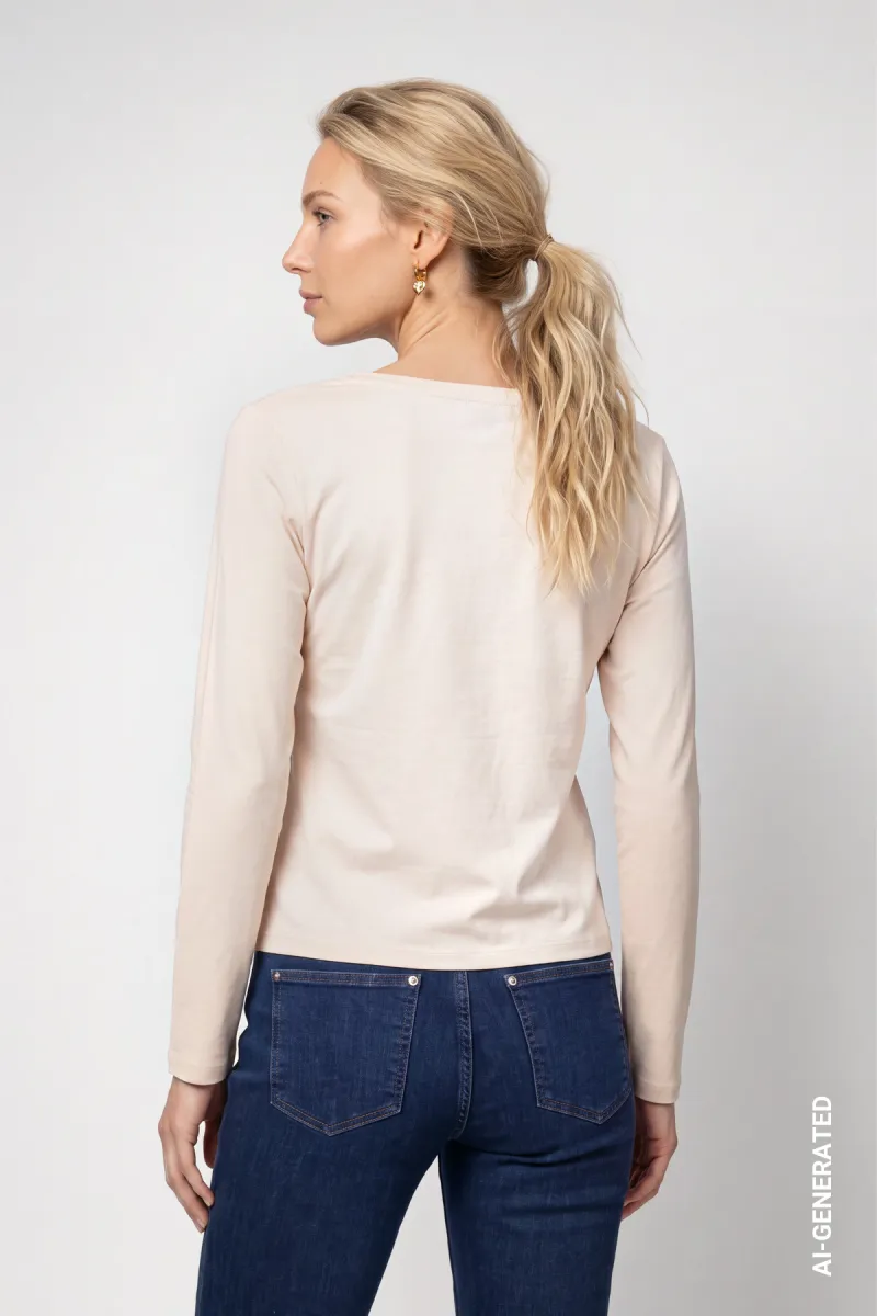 monari-long-sleeve-shirt-with-rhinestone-lettering-810472-163-creme-brulee-beige-4 Monari-Long-sleeve shirt with rhinestone lettering-810472-163 Creme brulee-BEIGE
