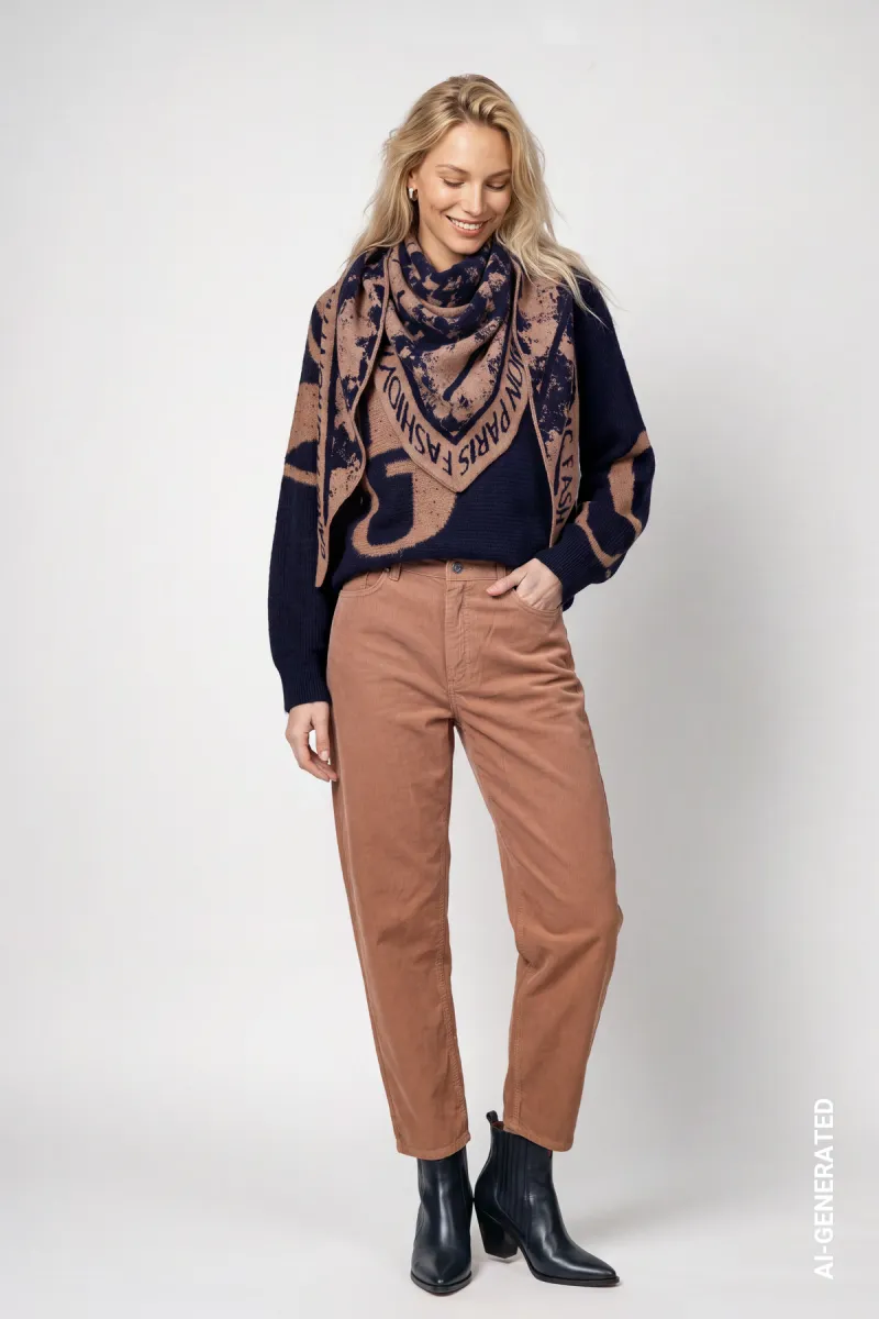 monari-scarf-with-jacquard-pattern-810388-554-tiramisu-pattern-bruin-1 Monari-Scarf with jacquard pattern-810388-554 Tiramisu pattern-BRUIN