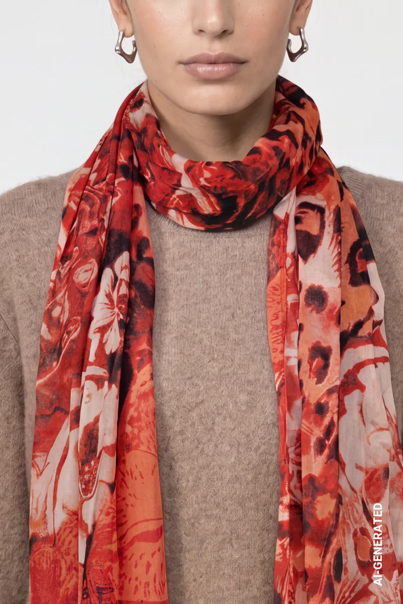 monari-scarf-with-leopard-floral-pattern-810266-265-autumn-red-pattern-rood-2 Monari-Scarf with leopard floral pattern-810266-265 Autumn red pattern-ROOD