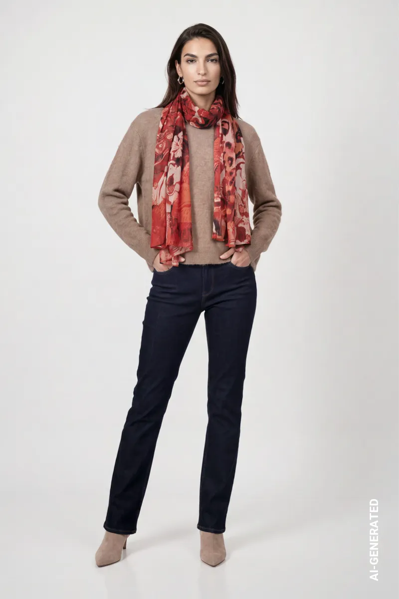 monari-scarf-with-leopard-floral-pattern-810266-265-autumn-red-pattern-rood-4 Monari-Scarf with leopard floral pattern-810266-265 Autumn red pattern-ROOD