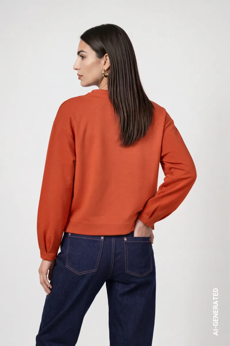 monari-sweatshirt-with-velvety-drawstring-810465-260-pumpkin-oranje-5 Monari-Sweatshirt with velvety drawstring-810465-260 Pumpkin-ORANJE