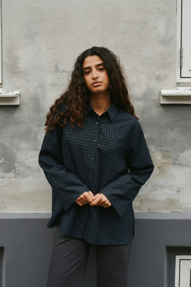 neo-noir-dita-check-shirt-170763-534-dark-blue-donker-blauw-2 Neo Noir-Dita Check Shirt-170763-534 Dark Blue-DONKER BLAUW