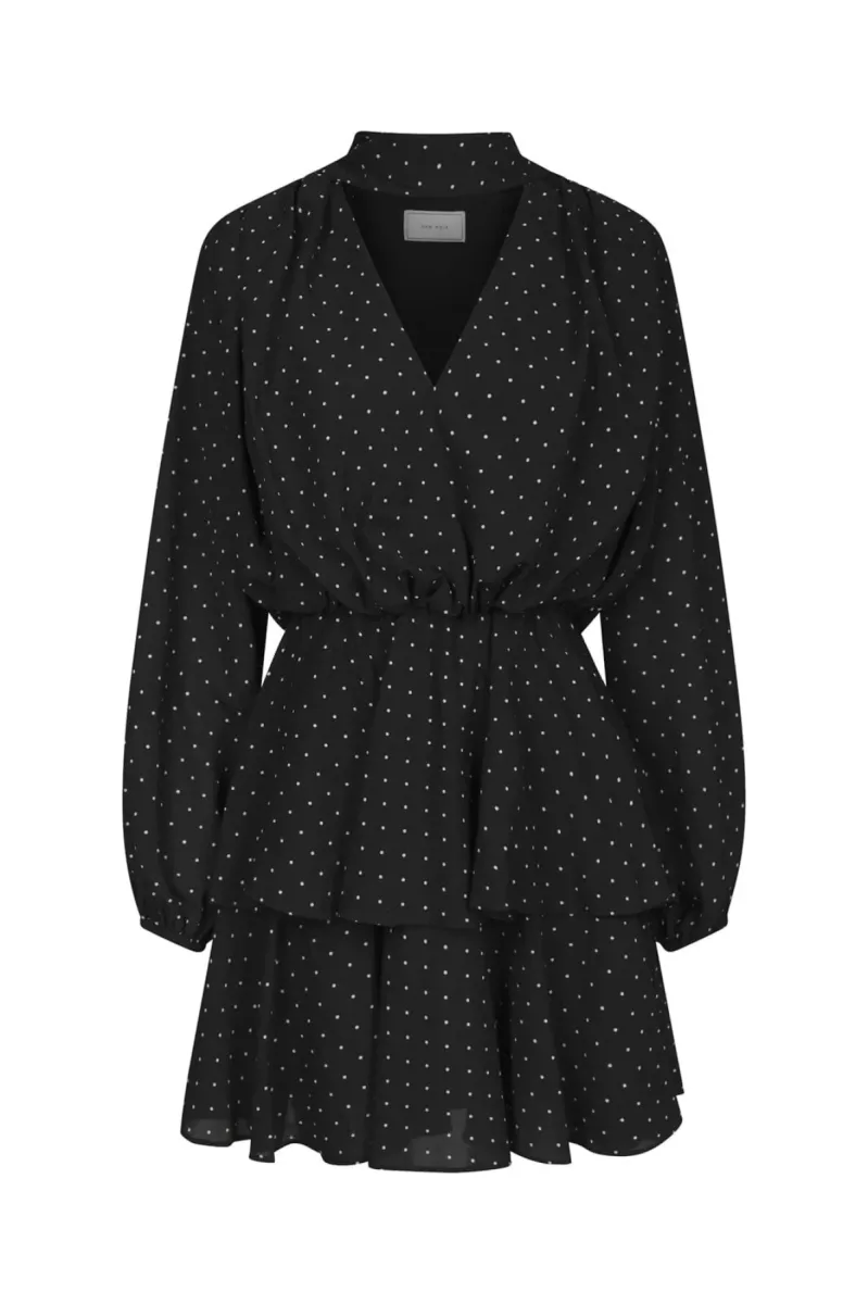 Neo Noir-Nielle Dot Dress-169242-100 Black-BLACK