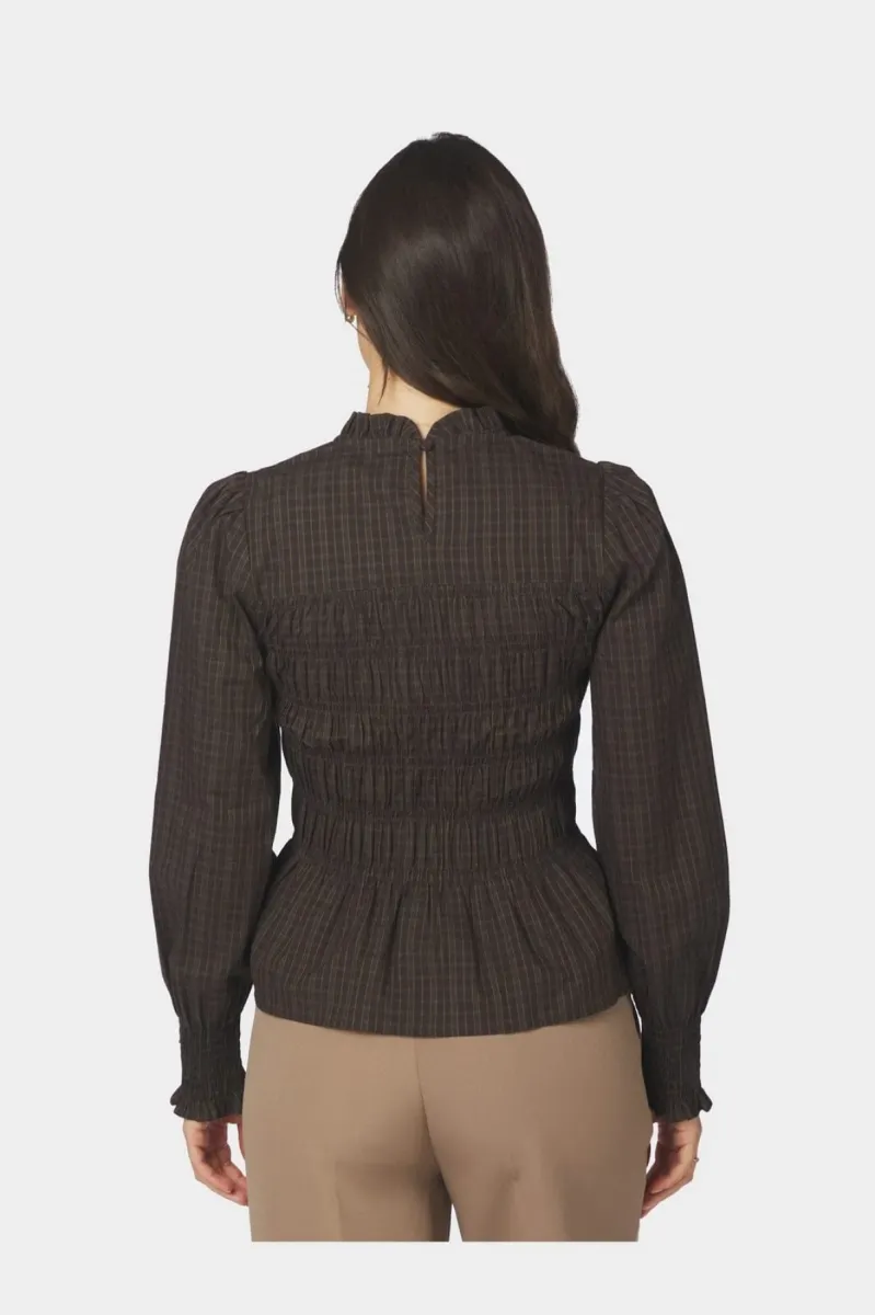 neo-noir-possa-big-check-blouse-170764-980-brown-check-bruin-combinaties-4 Neo Noir-Possa Big Check Blouse-170764-980 Brown Check-BRUIN COMBINATIES