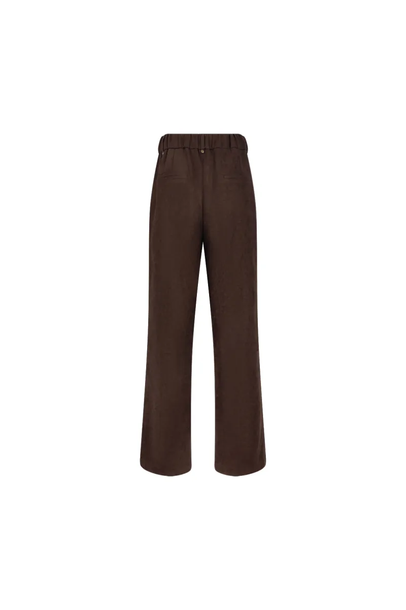 nukus-jill-pant-suedine-nkf09121-334-chocolate-chocolade-5 NUKUS-Jill Pant Suedine-NKF09121-334 Chocolate-CHOCOLADE