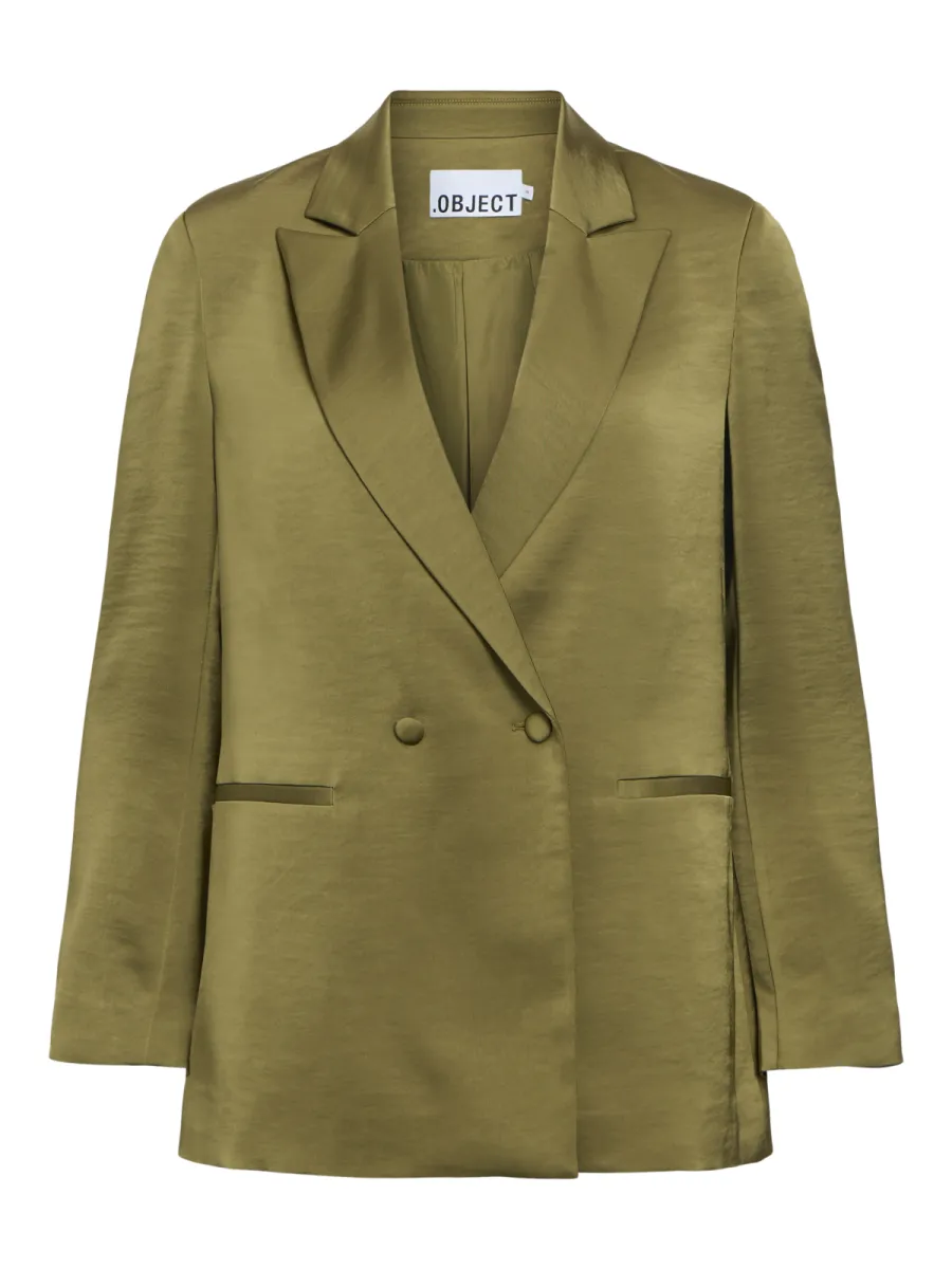 OBJECT-OBJCHILLI L/S LO BLAZER 148 DIV-23050940-Martini Olive-OLIJF