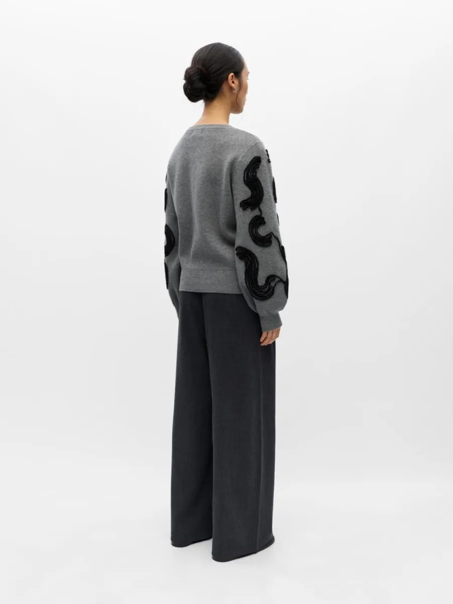 object-objfarah-l-s-re-knit-pullover-147-n-23050203-medium-grey-melange-grijs-combinaties-4 OBJECT-OBJFARAH L/S RE KNIT PULLOVER 147 N-23050203-Medium Grey Melange-GRIJS COMBINATIES