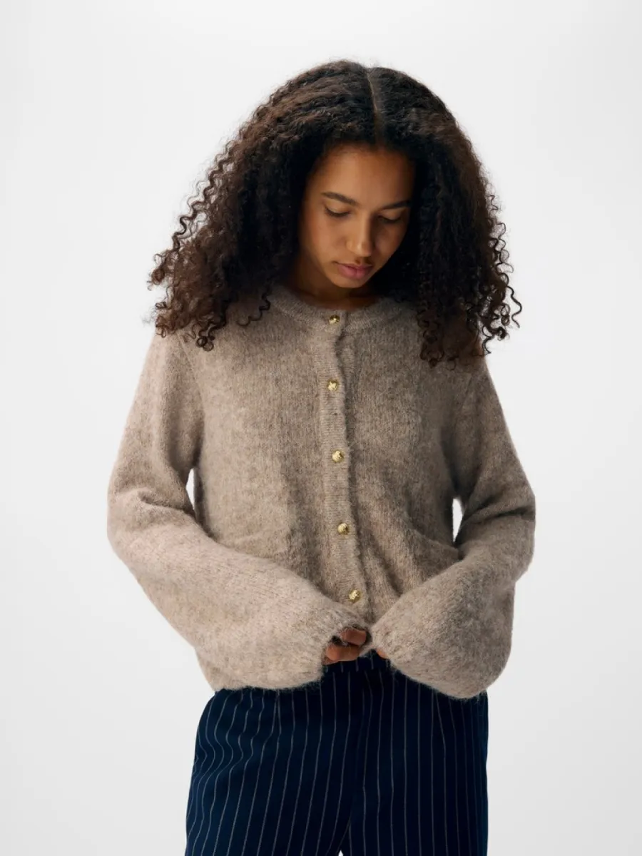object-objsaggia-re-l-s-knit-cardigan-noos-23046886-humus-zand-2 OBJECT-OBJSAGGIA RE L/S KNIT CARDIGAN NOOS-23046886-Humus-ZAND