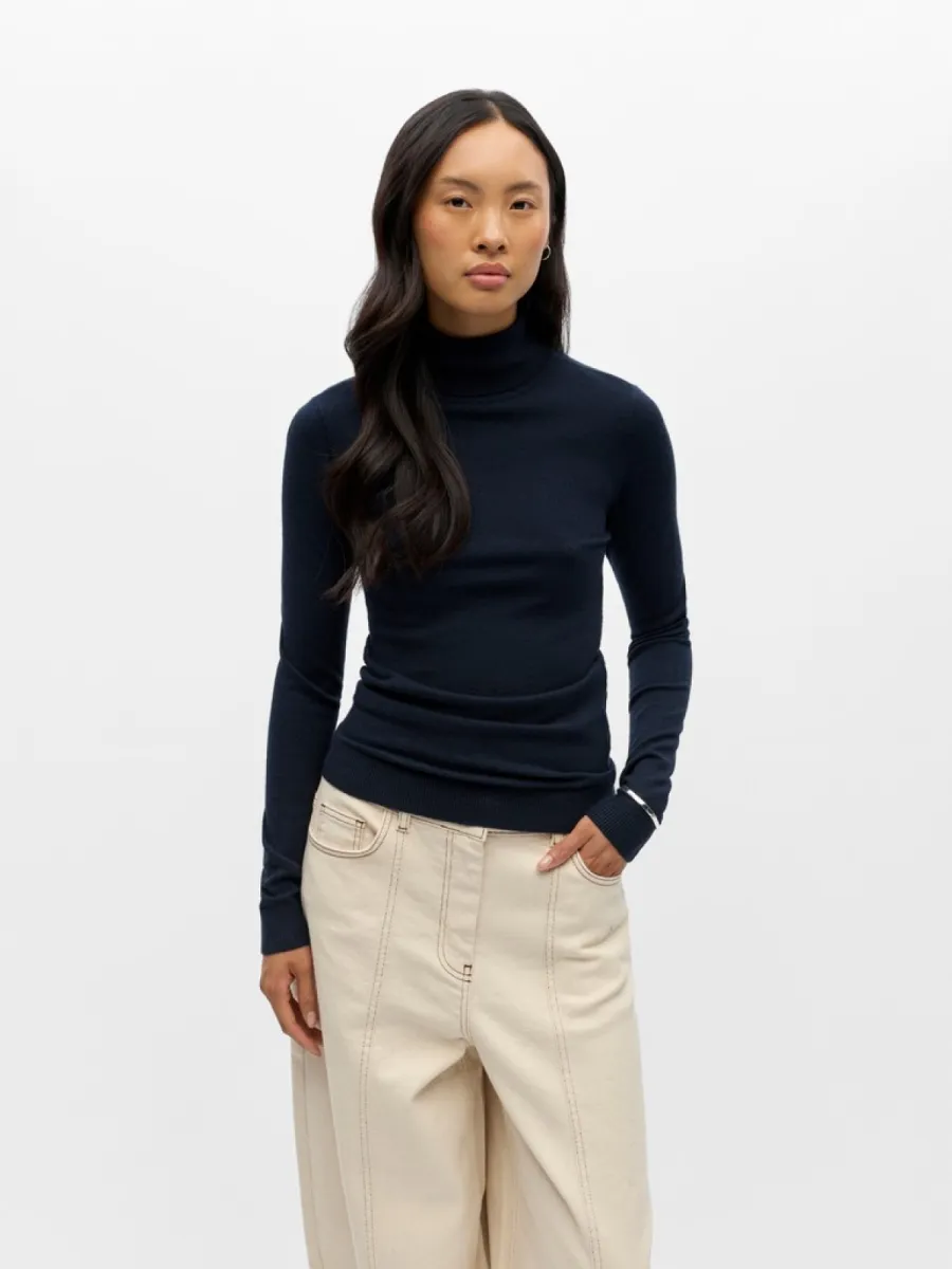 object-objthess-l-s-rollneck-knit-pullover-23033228-sky-captain-navy-1 OBJECT-OBJTHESS L/S ROLLNECK KNIT PULLOVER-23033228-Sky Captain-NAVY