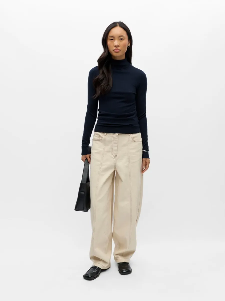 object-objthess-l-s-rollneck-knit-pullover-23033228-sky-captain-navy-2 OBJECT-OBJTHESS L/S ROLLNECK KNIT PULLOVER-23033228-Sky Captain-NAVY
