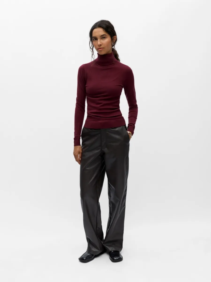 object-objthess-l-s-rollneck-knit-pullover-23033228-windsor-wine-bordeaux-3 OBJECT-OBJTHESS L/S ROLLNECK KNIT PULLOVER-23033228-Windsor Wine-BORDEAUX