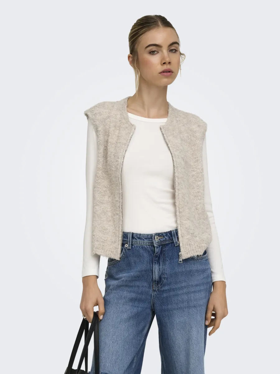 only-onlbouble-sl-o-neck-zip-vest-knt-15374816-peyote-kit-2 ONLY-ONLBOUBLE SL O-NECK ZIP VEST KNT-15374816-Peyote-KIT