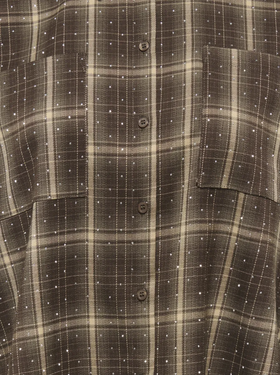 ONLY-ONLILSTON LS GLITTER DETAIL SHIRT W-15383362-Black Coffee-CAFE