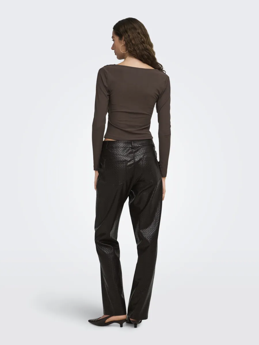 only-onllexi-l-s-wrap-top-jrs-15383493-coffee-bean-cafe-5 ONLY-ONLLEXI L/S WRAP TOP JRS-15383493-Coffee Bean-CAFE