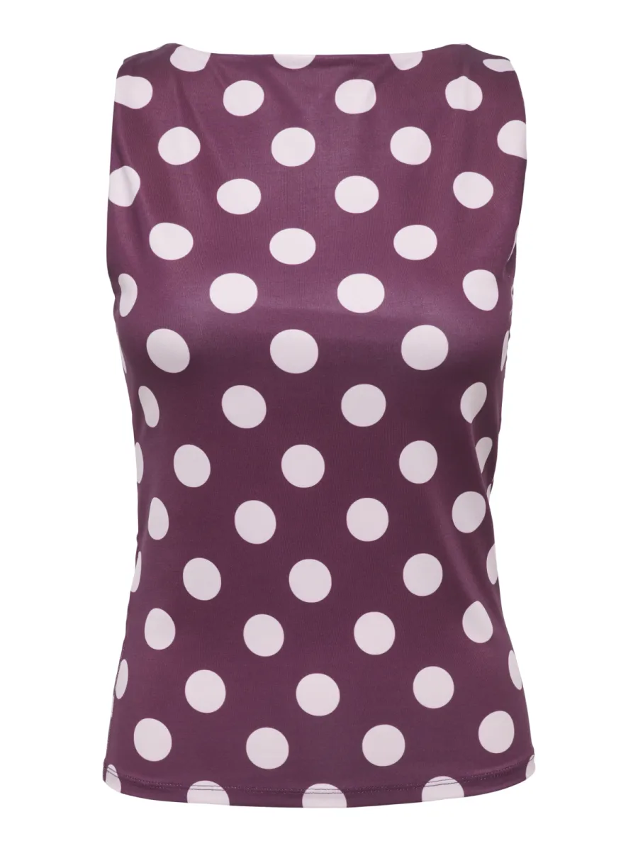 ONLY-ONLLONE AOP 2-WAY S/L TOP JRS-15348826-Fig-BORDEAUX