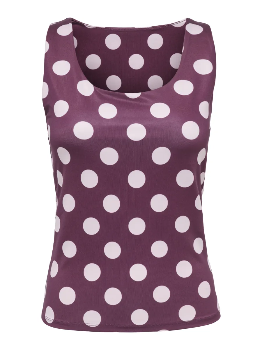 ONLY-ONLLONE AOP 2-WAY S/L TOP JRS-15348826-Fig-BORDEAUX